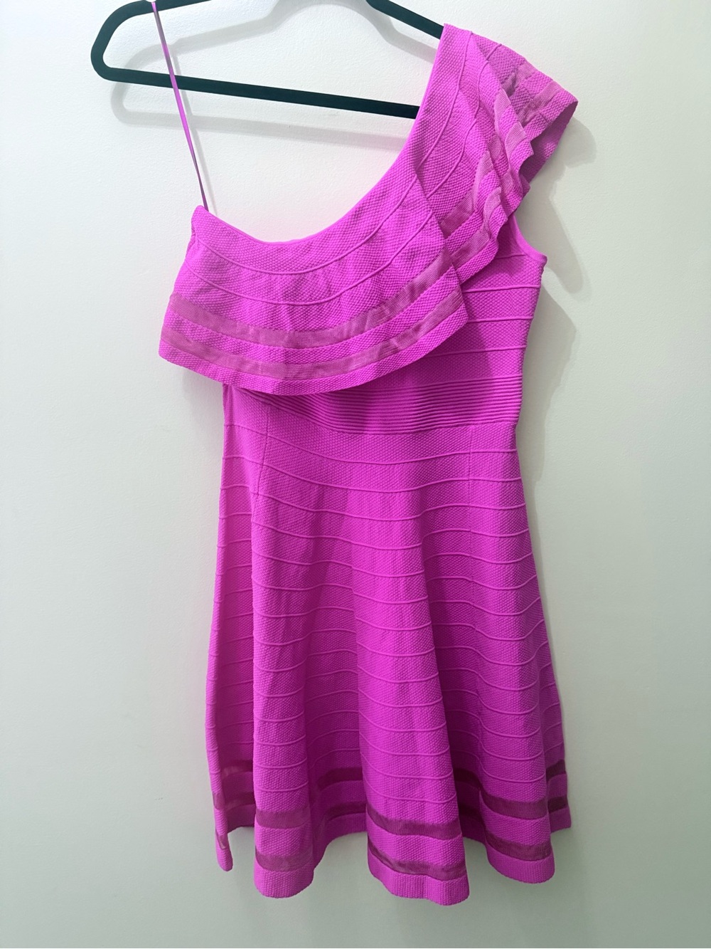 Ted Baker London Streena Knit Skater Dress Stretch Hot Magenta Pink 3 HoCo